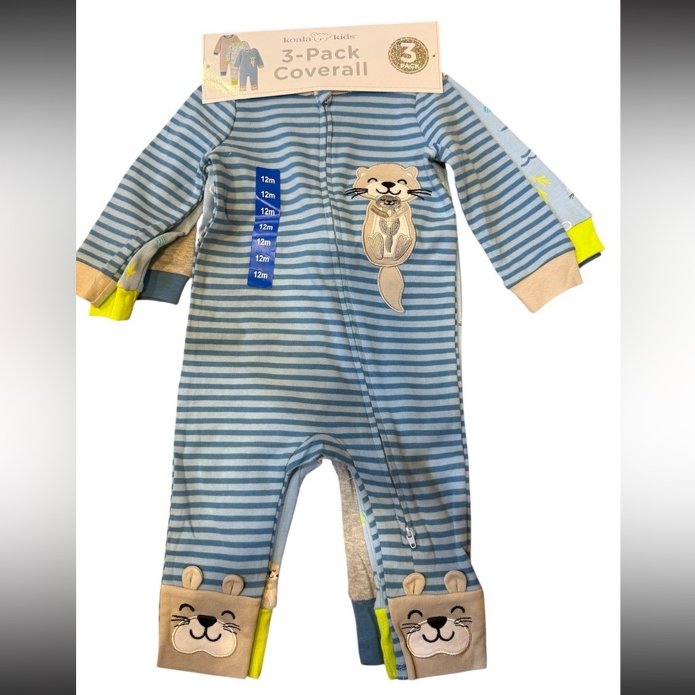Koala Kids 3-Pack
Coverall, Baby, 12m